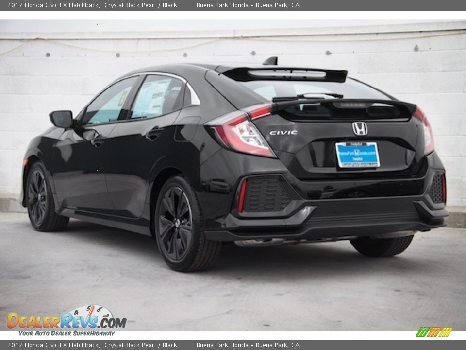 2017 Honda Civic EX Hatchback Crystal Black Pearl / Black Photo #2
