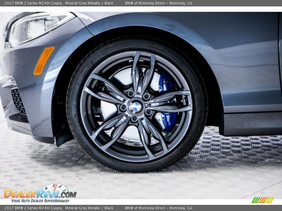 2017 BMW 2 Series M240i Coupe Mineral Grey Metallic / Black Photo #9