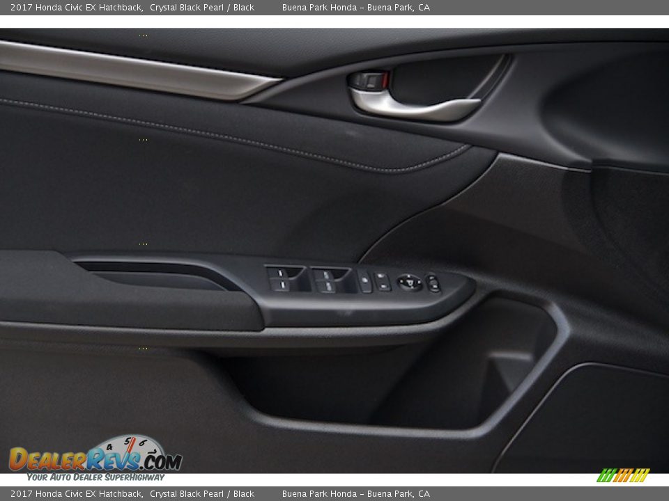 2017 Honda Civic EX Hatchback Crystal Black Pearl / Black Photo #9