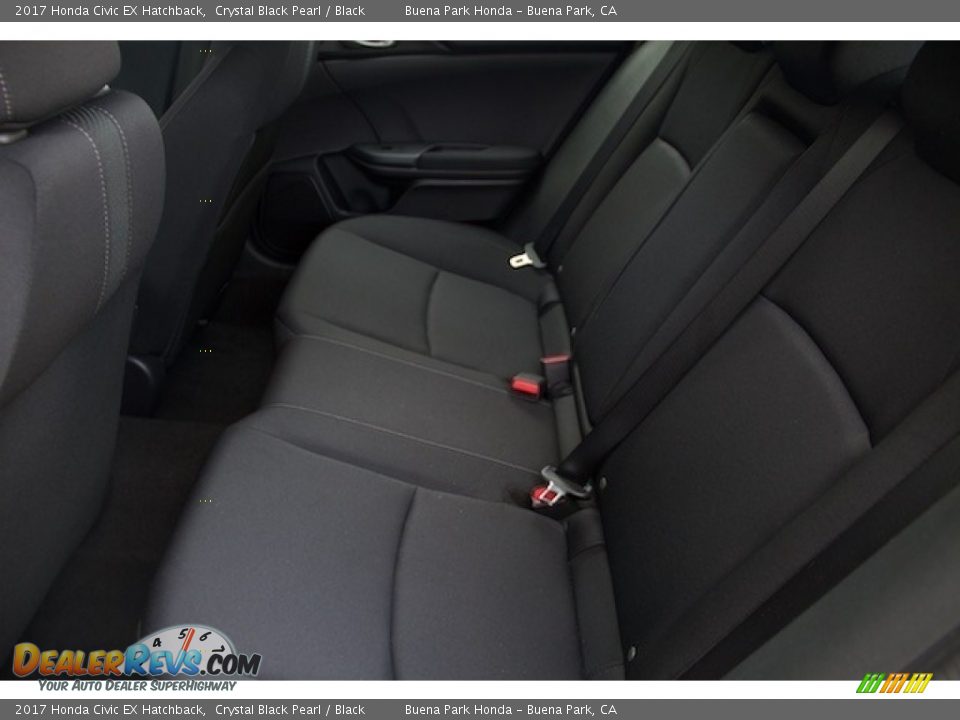 2017 Honda Civic EX Hatchback Crystal Black Pearl / Black Photo #11