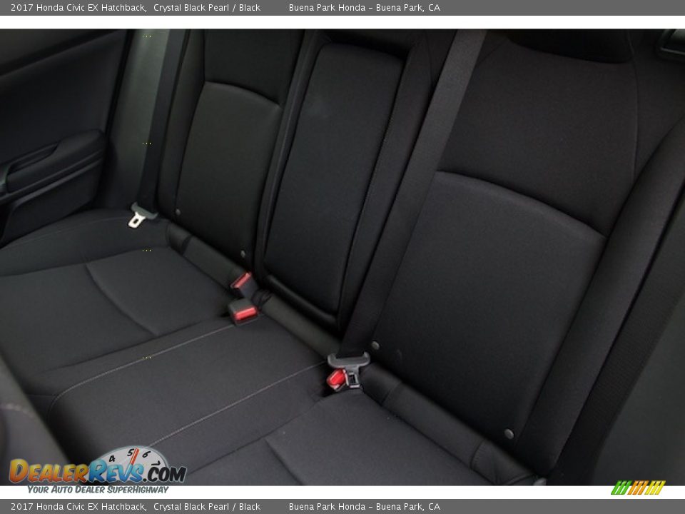 2017 Honda Civic EX Hatchback Crystal Black Pearl / Black Photo #14