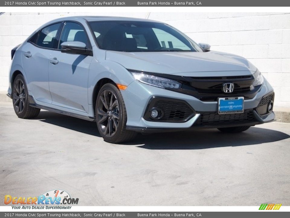 2017 Honda Civic Sport Touring Hatchback Sonic Gray Pearl / Black Photo #1