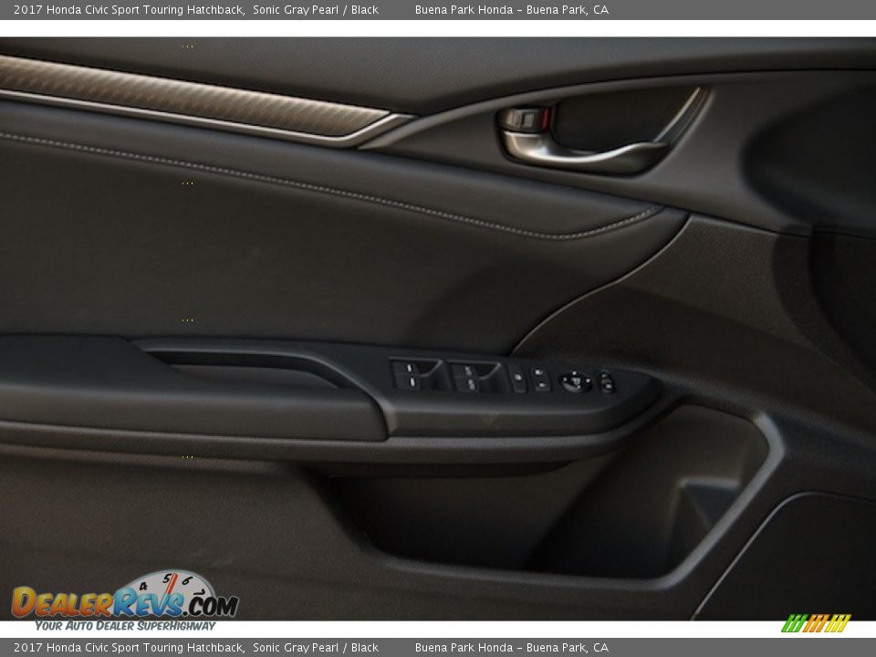 2017 Honda Civic Sport Touring Hatchback Sonic Gray Pearl / Black Photo #8