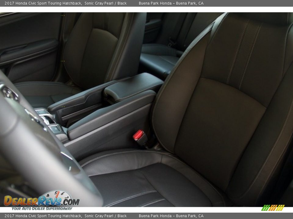 2017 Honda Civic Sport Touring Hatchback Sonic Gray Pearl / Black Photo #11