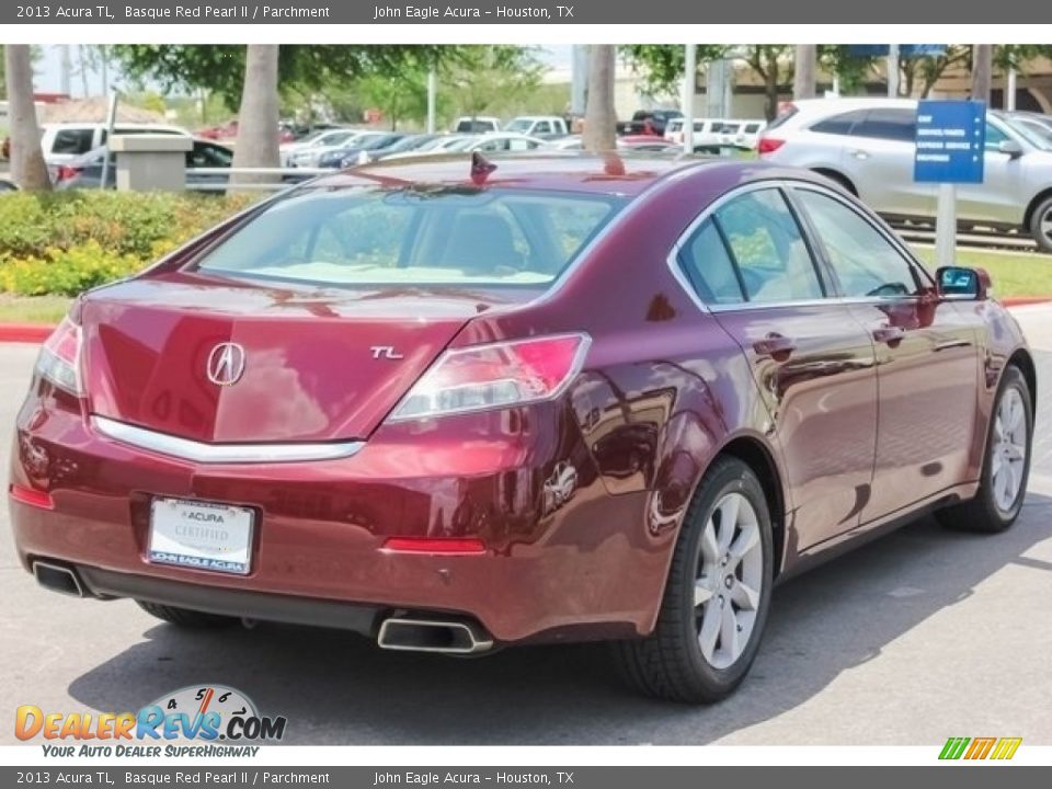 2013 Acura TL Basque Red Pearl II / Parchment Photo #7