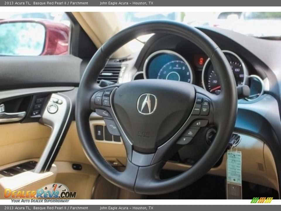 2013 Acura TL Basque Red Pearl II / Parchment Photo #28