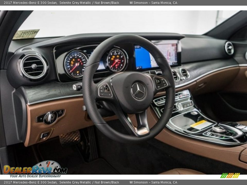 2017 Mercedes-Benz E 300 Sedan Selenite Grey Metallic / Nut Brown/Black Photo #5