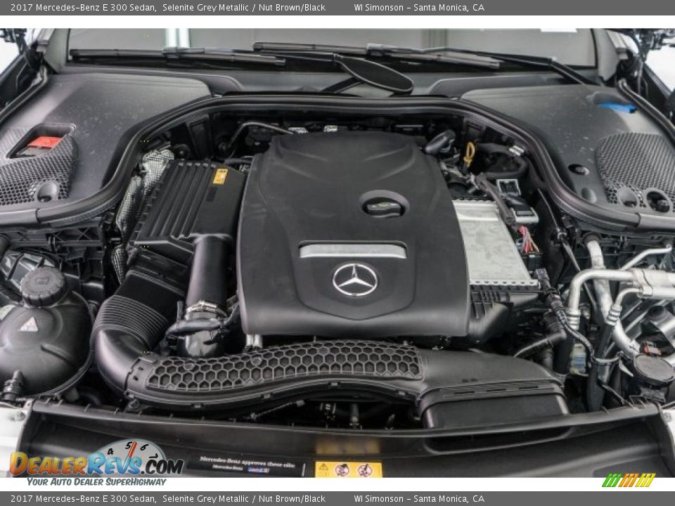 2017 Mercedes-Benz E 300 Sedan Selenite Grey Metallic / Nut Brown/Black Photo #9