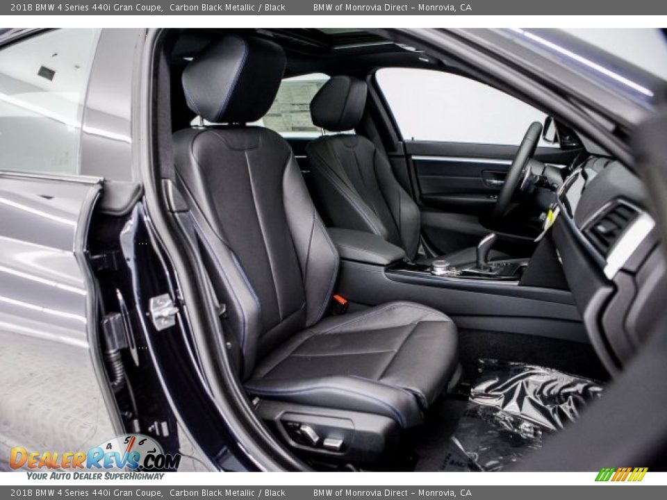 Black Interior - 2018 BMW 4 Series 440i Gran Coupe Photo #2