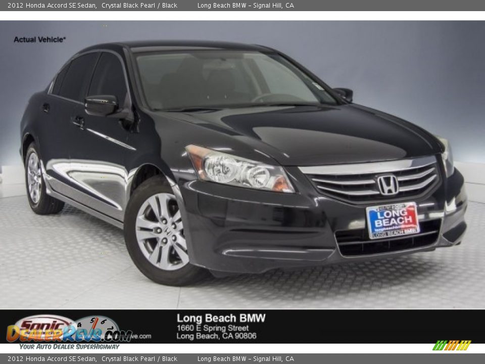 2012 Honda Accord SE Sedan Crystal Black Pearl / Black Photo #1