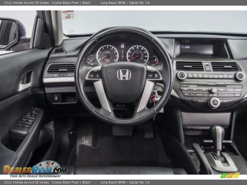 2012 Honda Accord SE Sedan Crystal Black Pearl / Black Photo #4