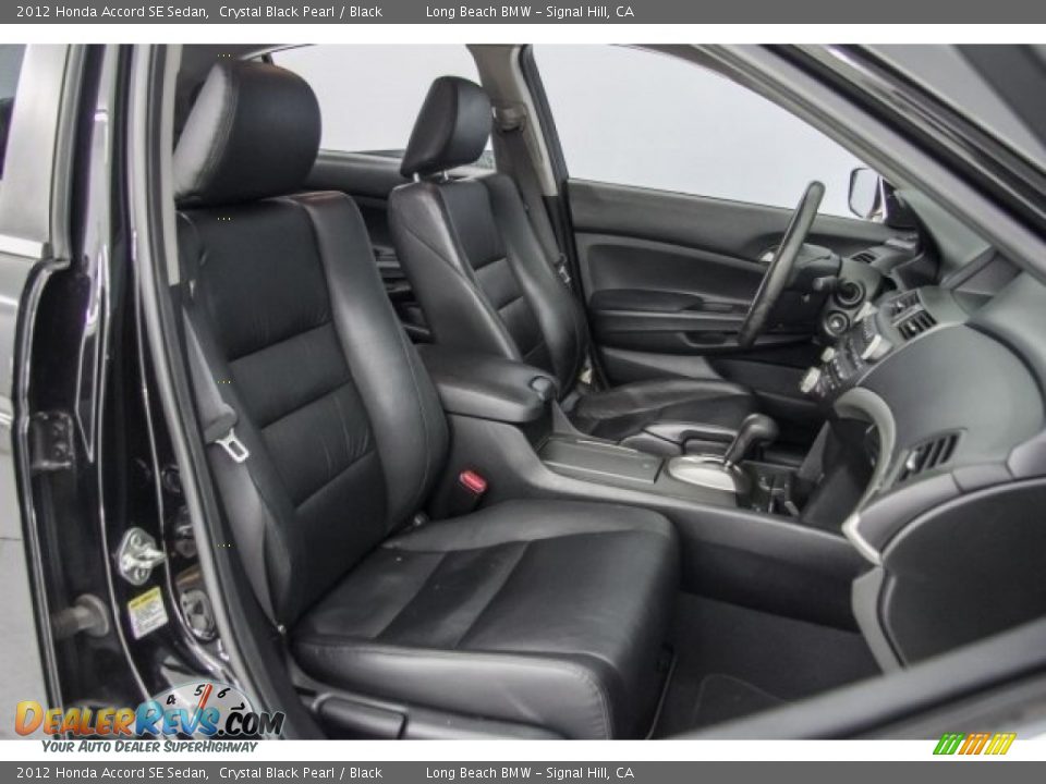 2012 Honda Accord SE Sedan Crystal Black Pearl / Black Photo #6