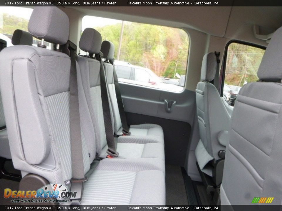 Rear Seat of 2017 Ford Transit Wagon XLT 350 MR Long Photo #7
