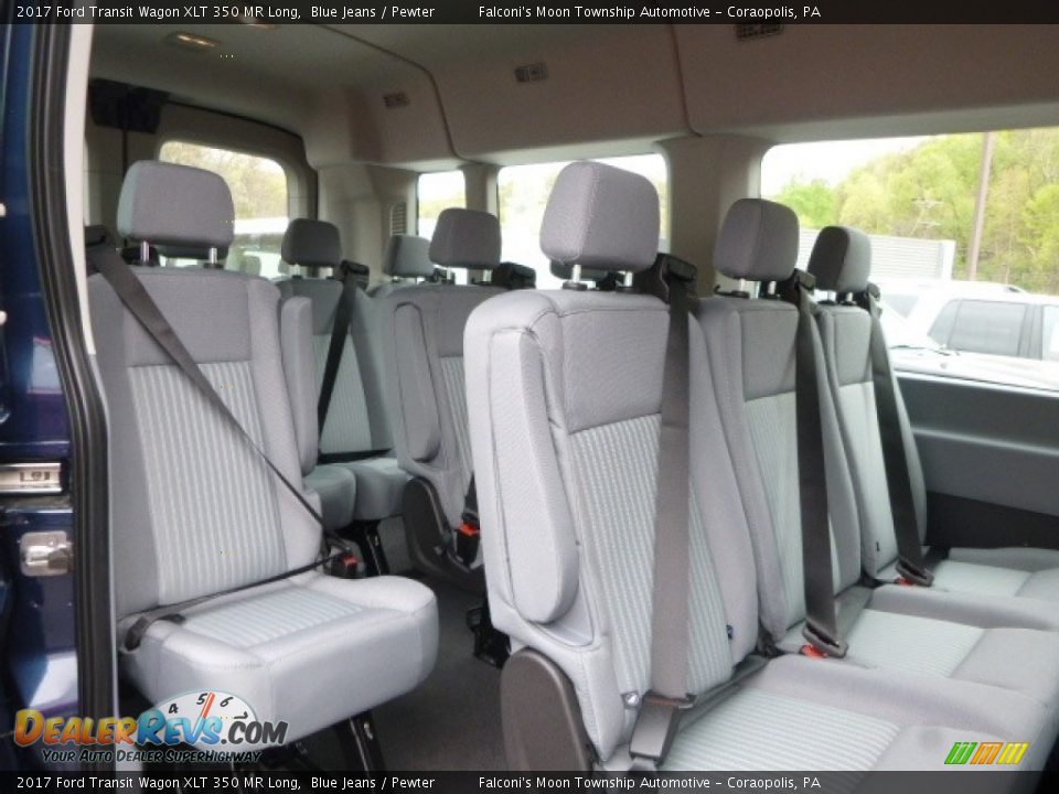 Rear Seat of 2017 Ford Transit Wagon XLT 350 MR Long Photo #8