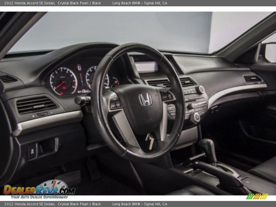 2012 Honda Accord SE Sedan Crystal Black Pearl / Black Photo #20