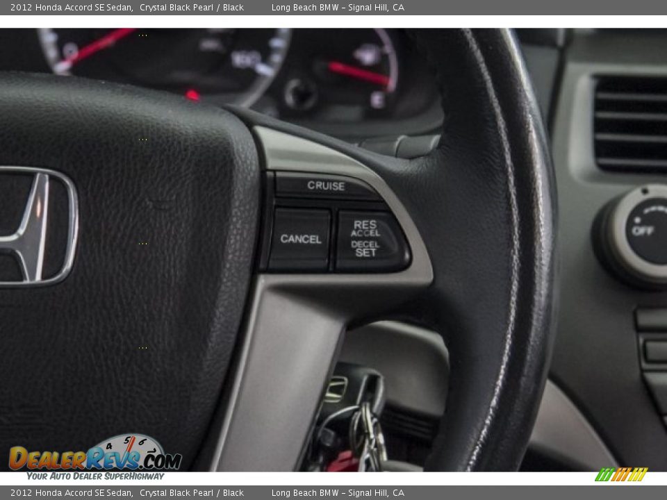 2012 Honda Accord SE Sedan Crystal Black Pearl / Black Photo #22