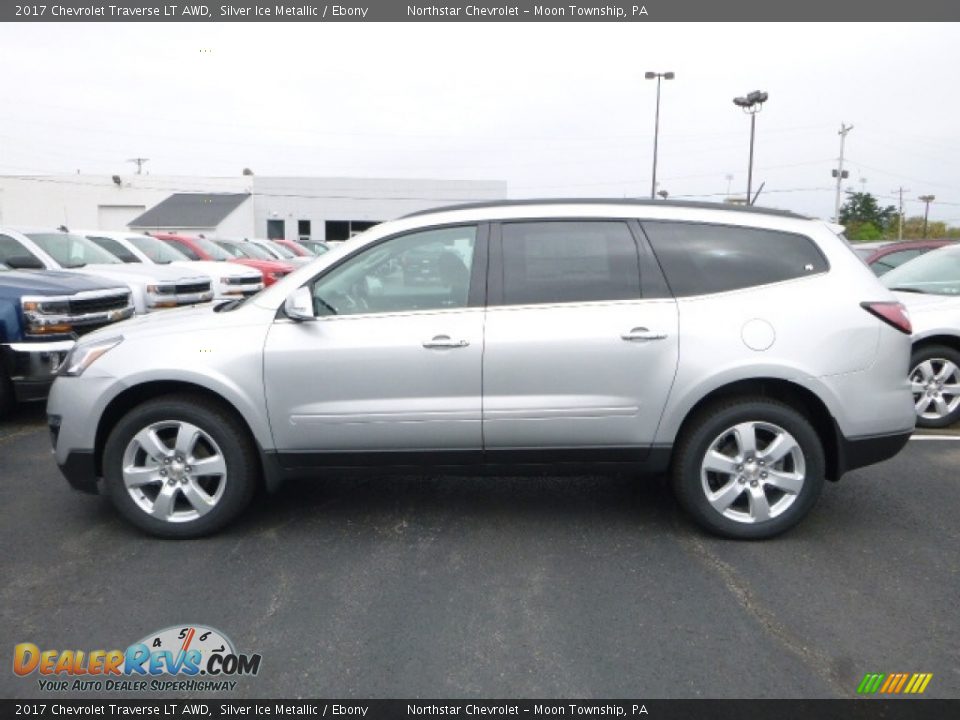 2017 Chevrolet Traverse LT AWD Silver Ice Metallic / Ebony Photo #2