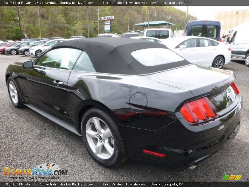 2017 Ford Mustang V6 Convertible Shadow Black / Ebony Photo #6