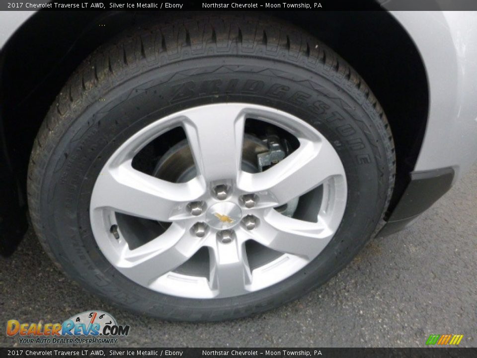 2017 Chevrolet Traverse LT AWD Silver Ice Metallic / Ebony Photo #8