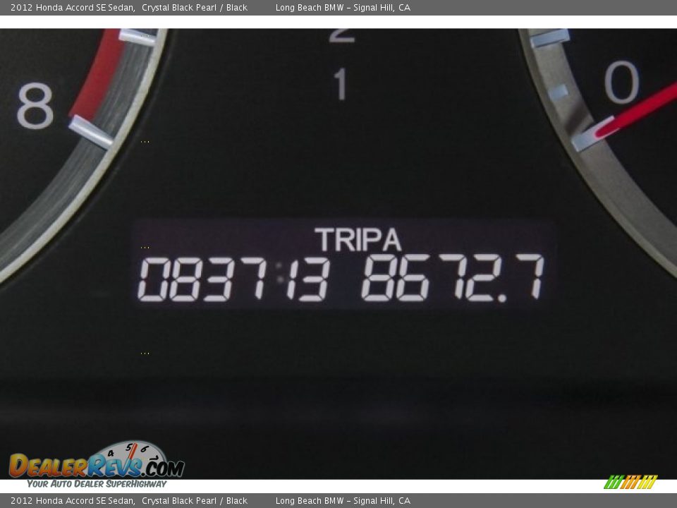 2012 Honda Accord SE Sedan Crystal Black Pearl / Black Photo #31