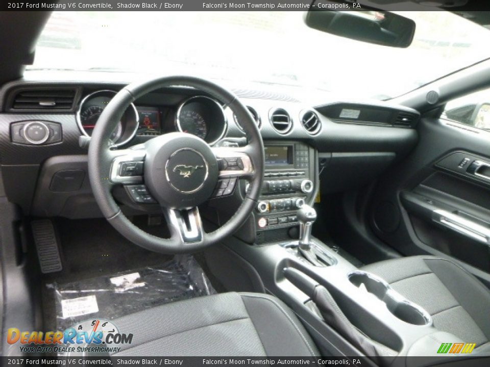 2017 Ford Mustang V6 Convertible Shadow Black / Ebony Photo #15