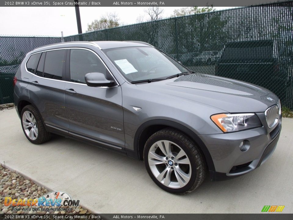 2012 BMW X3 xDrive 35i Space Gray Metallic / Black Photo #1