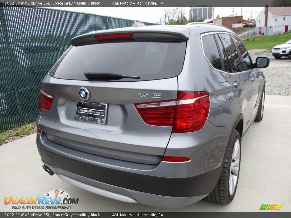 2012 BMW X3 xDrive 35i Space Gray Metallic / Black Photo #4