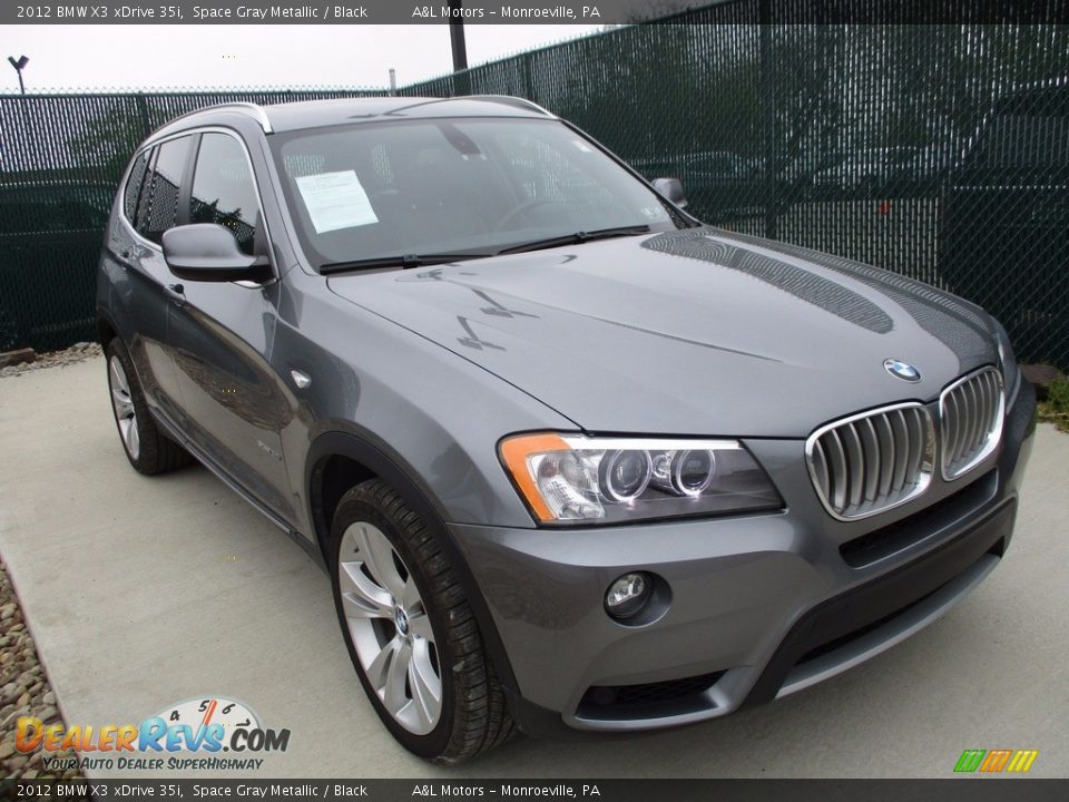 2012 BMW X3 xDrive 35i Space Gray Metallic / Black Photo #5