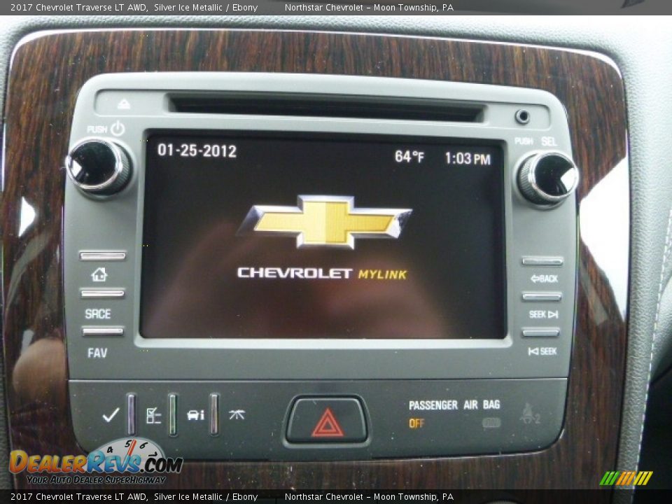 2017 Chevrolet Traverse LT AWD Silver Ice Metallic / Ebony Photo #19