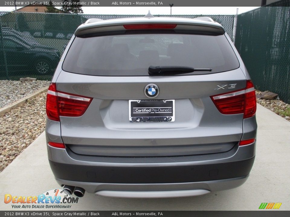 2012 BMW X3 xDrive 35i Space Gray Metallic / Black Photo #9