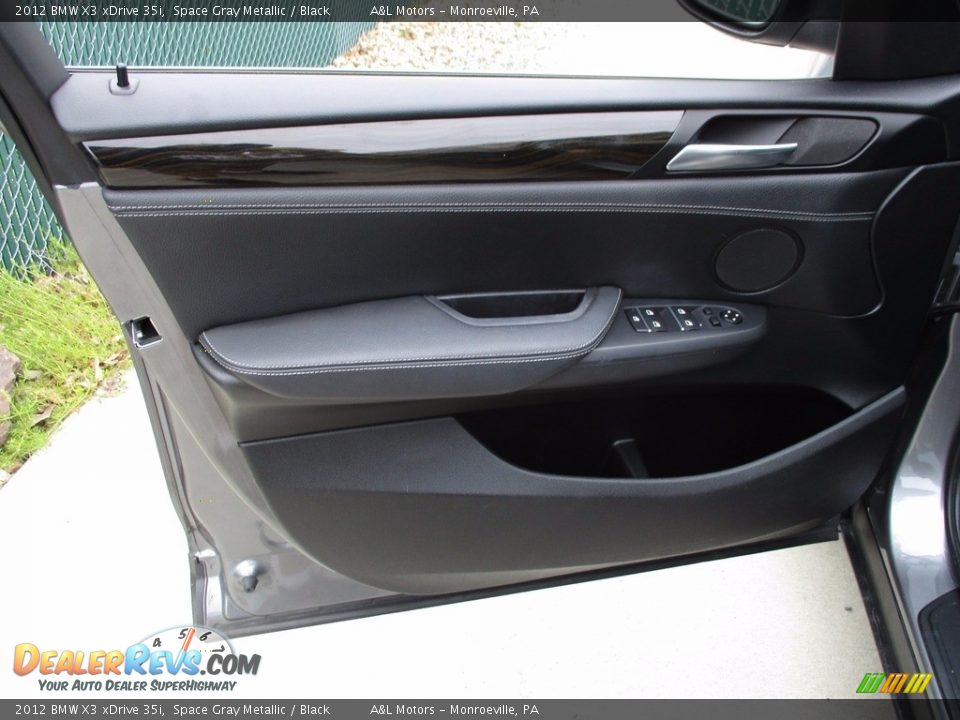 2012 BMW X3 xDrive 35i Space Gray Metallic / Black Photo #10