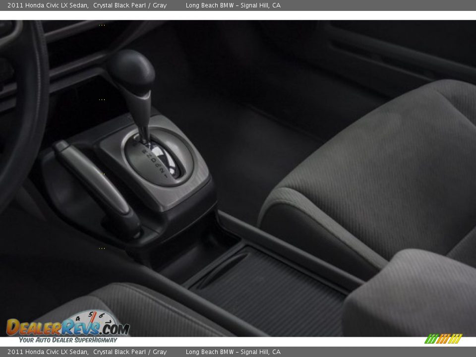 2011 Honda Civic LX Sedan Crystal Black Pearl / Gray Photo #21