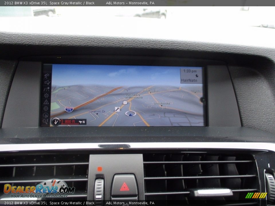 2012 BMW X3 xDrive 35i Space Gray Metallic / Black Photo #15