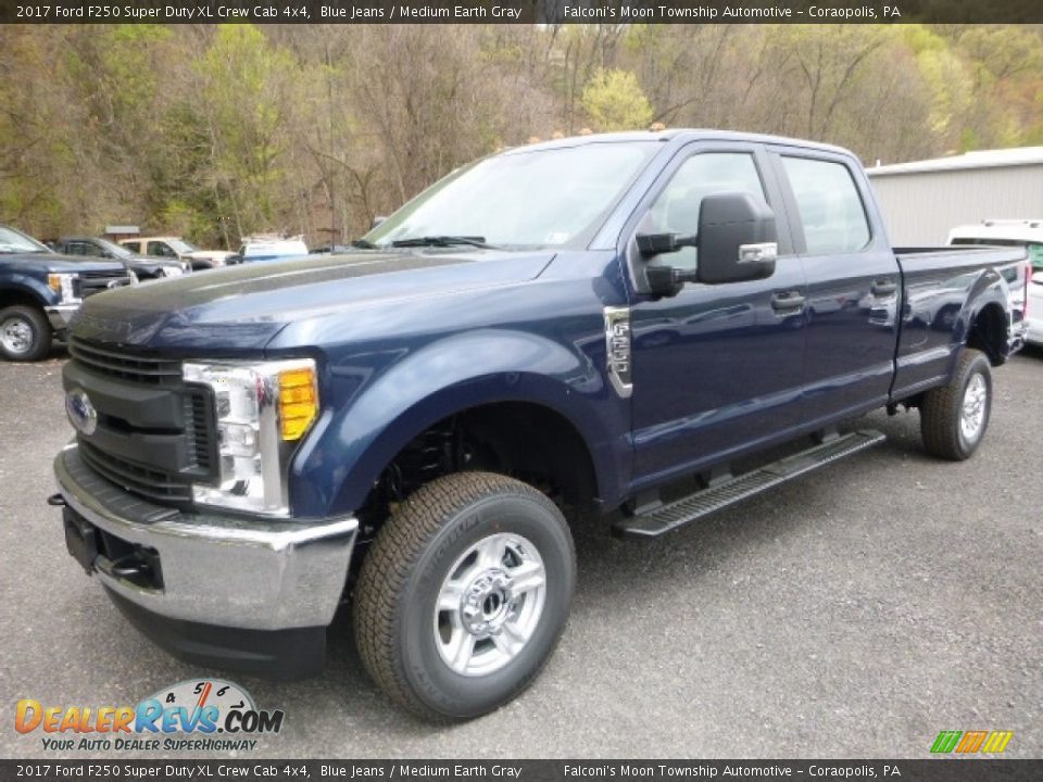 2017 Ford F250 Super Duty XL Crew Cab 4x4 Blue Jeans / Medium Earth Gray Photo #5