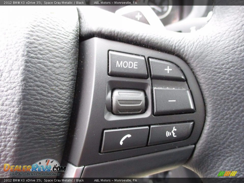 2012 BMW X3 xDrive 35i Space Gray Metallic / Black Photo #18