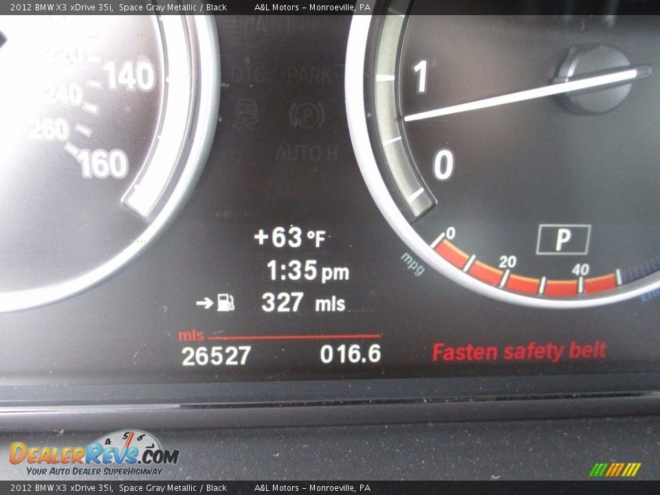 2012 BMW X3 xDrive 35i Space Gray Metallic / Black Photo #20