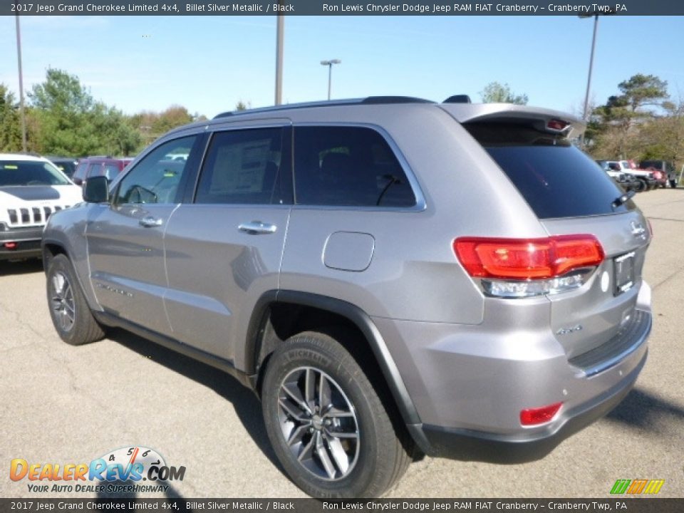 2017 Jeep Grand Cherokee Limited 4x4 Billet Silver Metallic / Black Photo #4