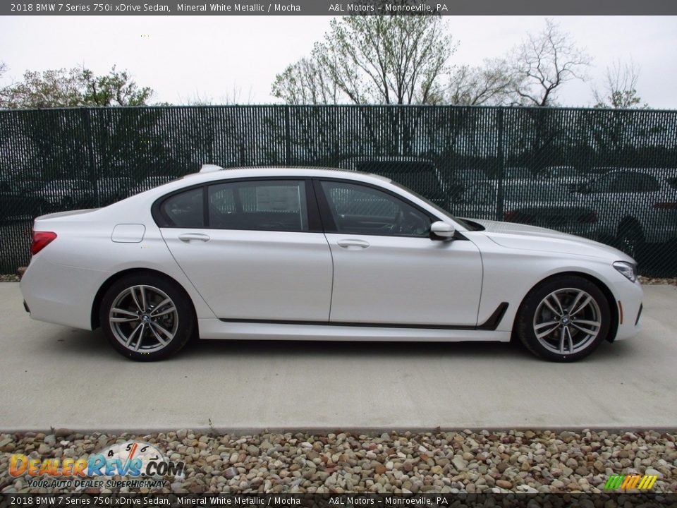 Mineral White Metallic 2018 BMW 7 Series 750i xDrive Sedan Photo #2