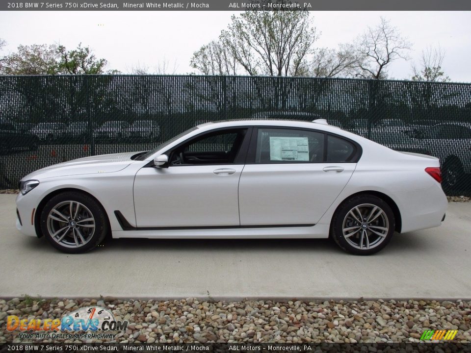 Mineral White Metallic 2018 BMW 7 Series 750i xDrive Sedan Photo #8