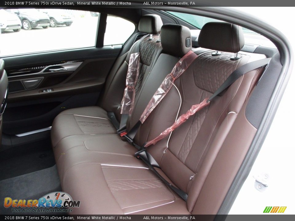 Rear Seat of 2018 BMW 7 Series 750i xDrive Sedan Photo #13