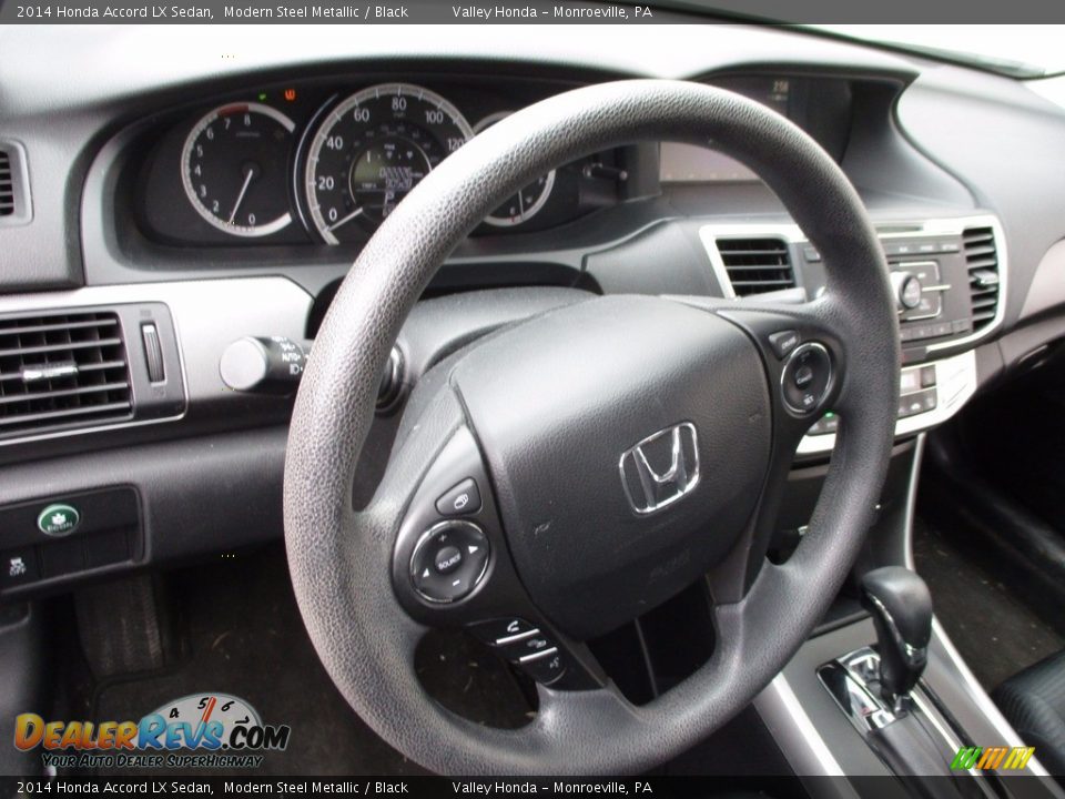 2014 Honda Accord LX Sedan Modern Steel Metallic / Black Photo #13