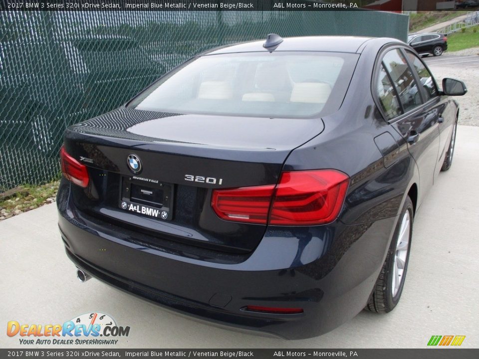 2017 BMW 3 Series 320i xDrive Sedan Imperial Blue Metallic / Venetian Beige/Black Photo #4