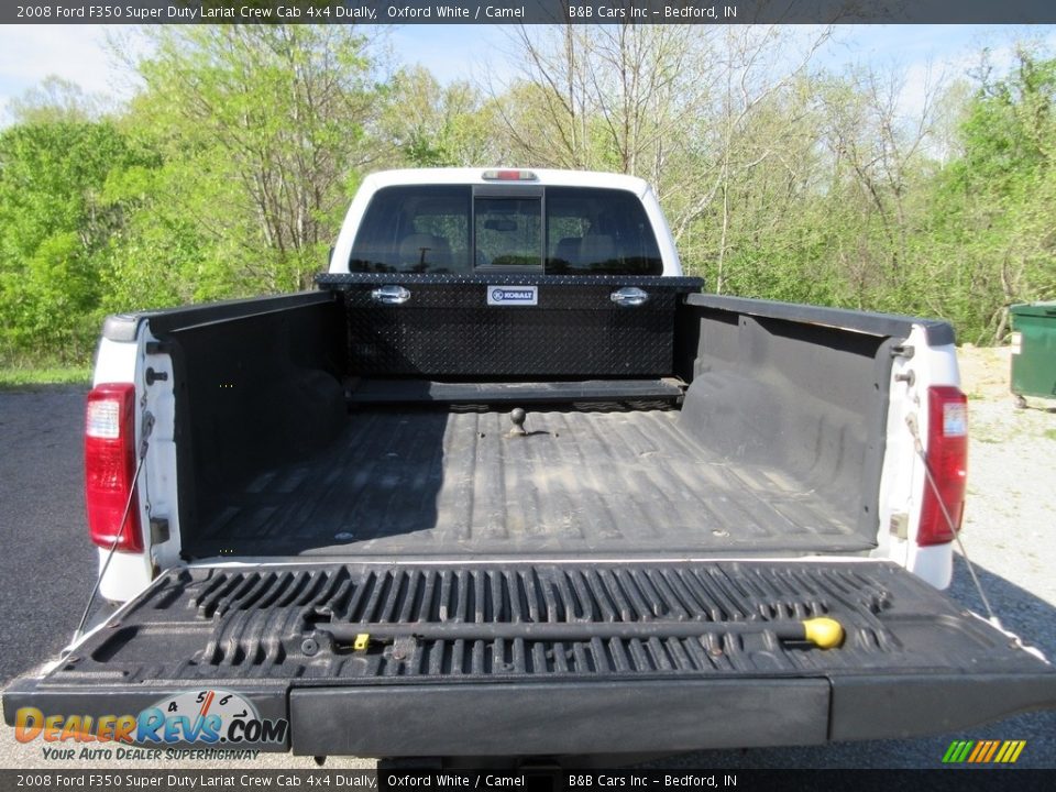 2008 Ford F350 Super Duty Lariat Crew Cab 4x4 Dually Oxford White / Camel Photo #15