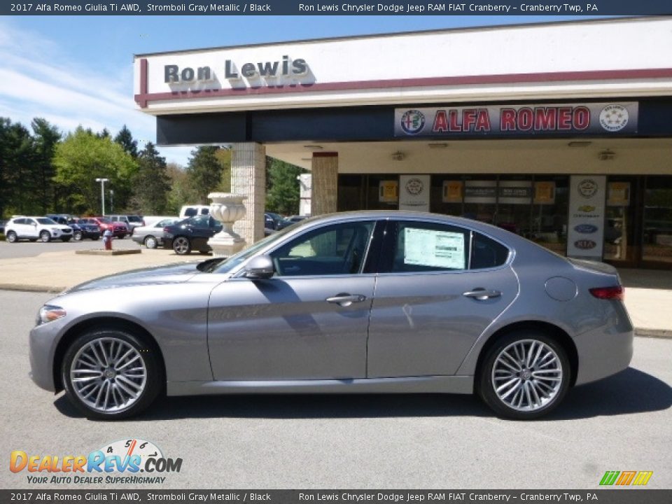 2017 Alfa Romeo Giulia Ti AWD Stromboli Gray Metallic / Black Photo #3