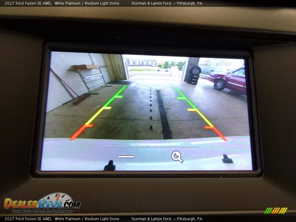 2017 Ford Fusion SE AWD White Platinum / Medium Light Stone Photo #14