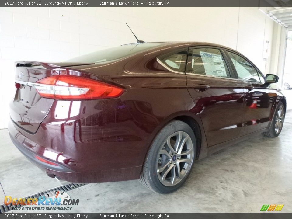 2017 Ford Fusion SE Burgundy Velvet / Ebony Photo #2
