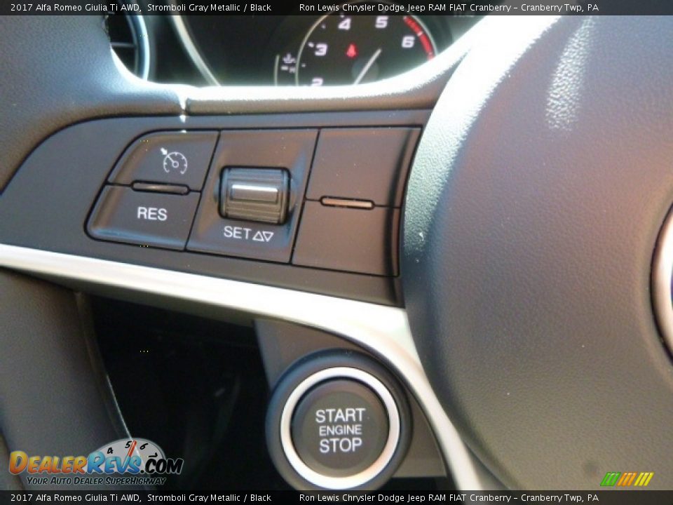 2017 Alfa Romeo Giulia Ti AWD Stromboli Gray Metallic / Black Photo #26