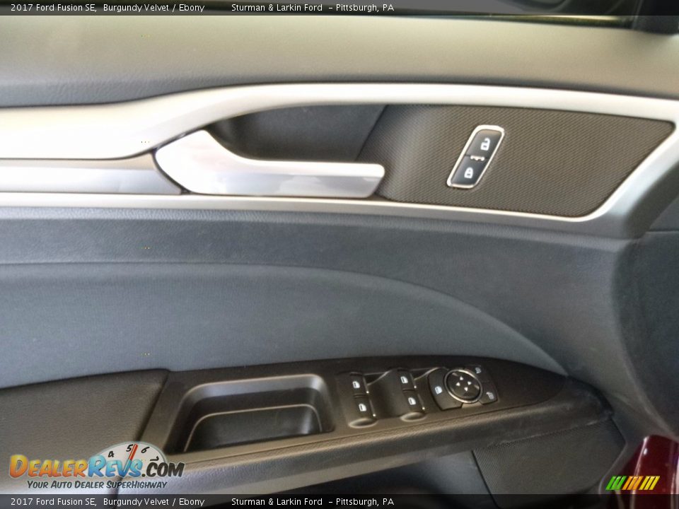 2017 Ford Fusion SE Burgundy Velvet / Ebony Photo #10