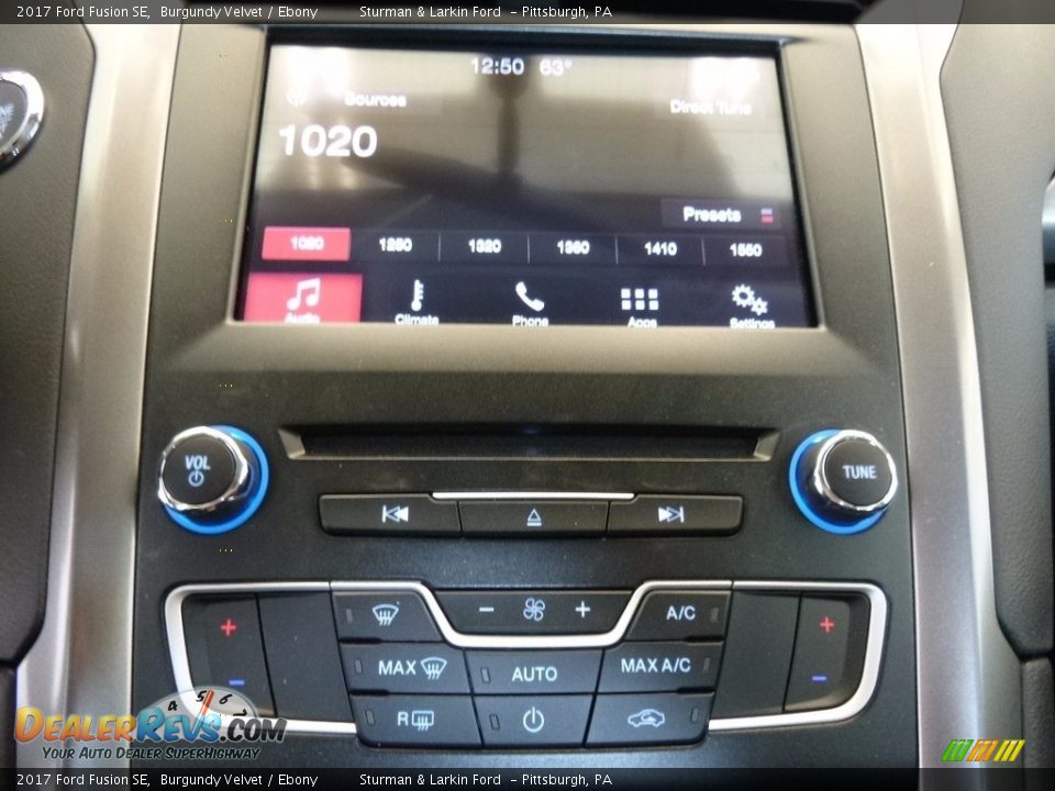 2017 Ford Fusion SE Burgundy Velvet / Ebony Photo #15