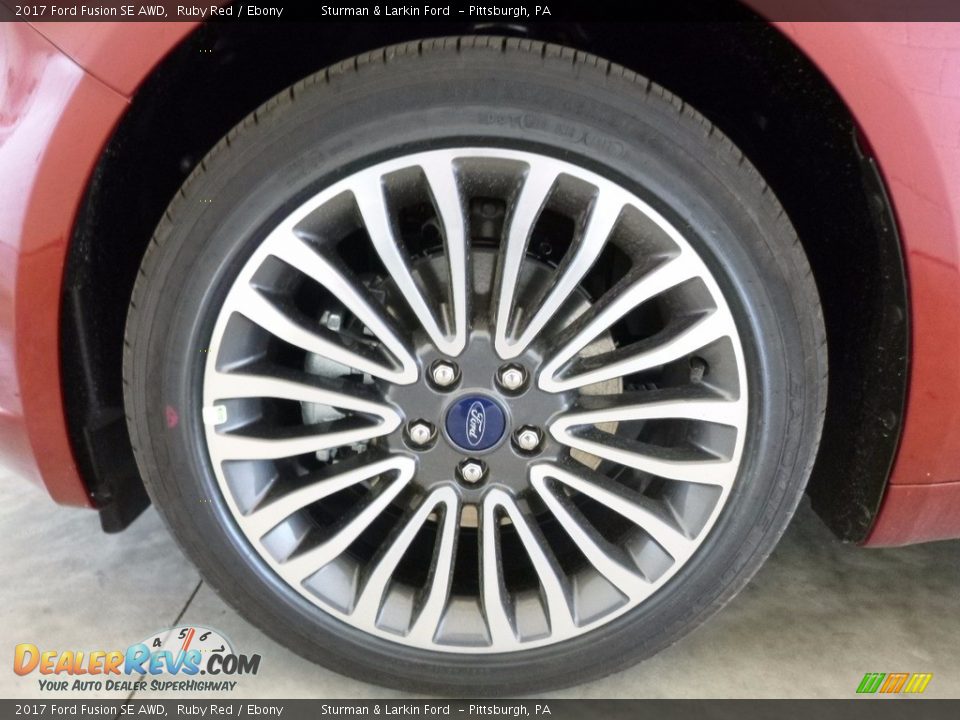 2017 Ford Fusion SE AWD Ruby Red / Ebony Photo #6